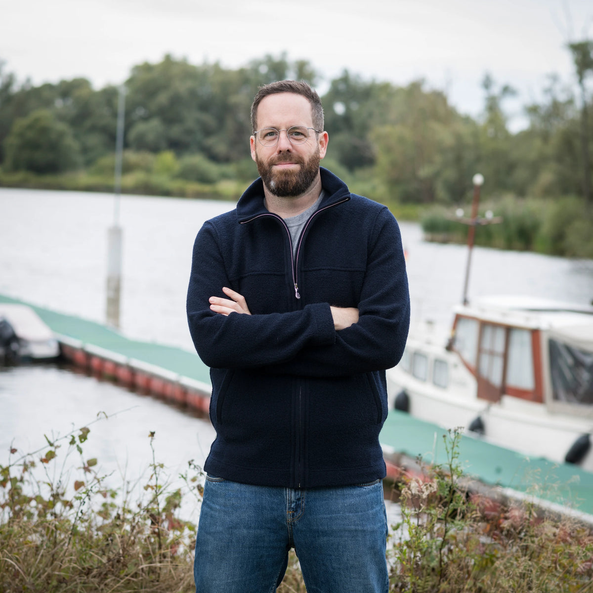 Jacke leicht mit Kragen