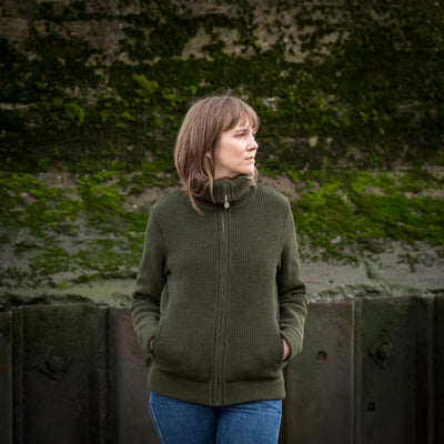 Jacke schwer mit Kragen
