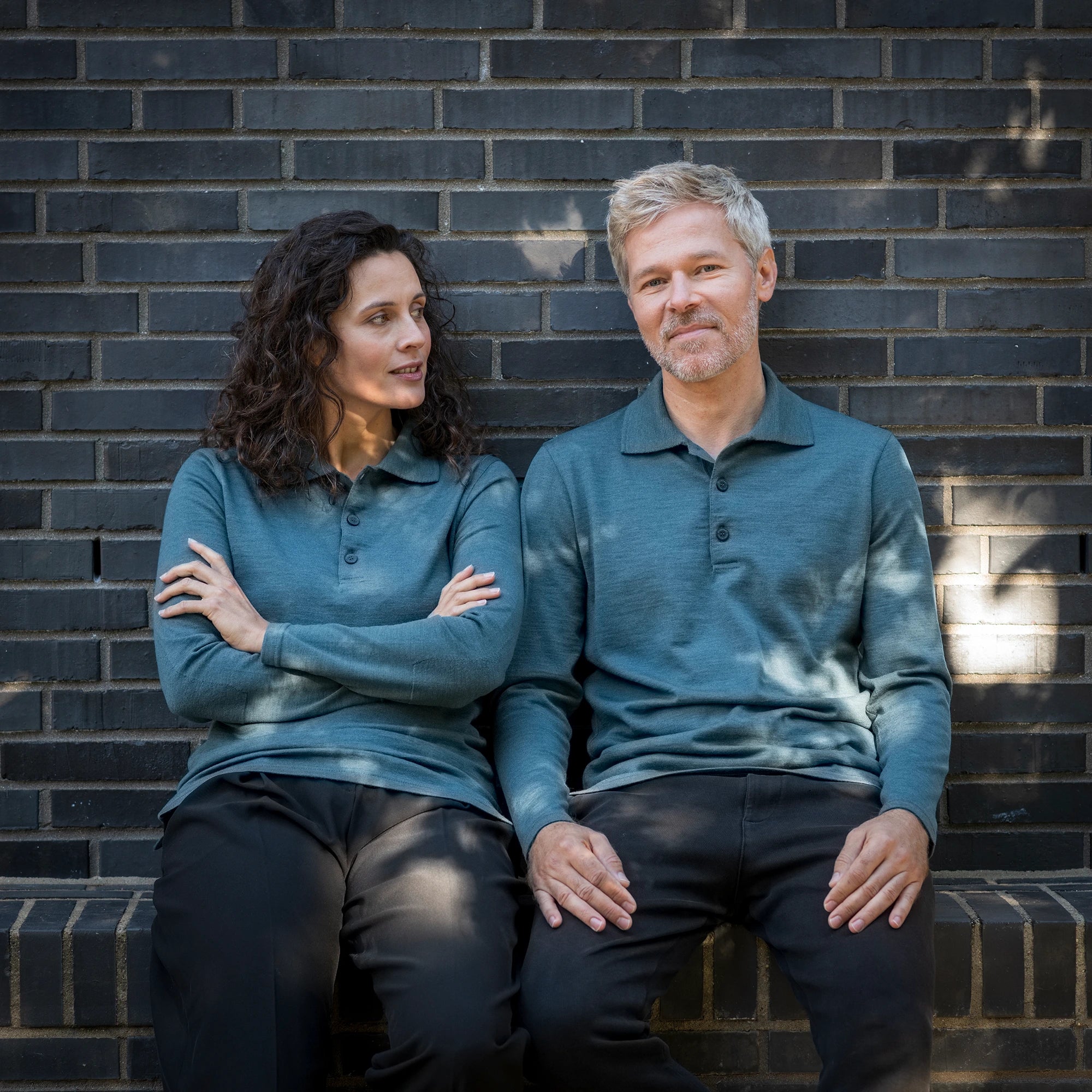 Poloshirt Langarm