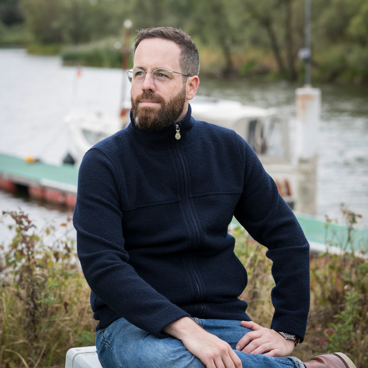 Jacke leicht mit Kragen