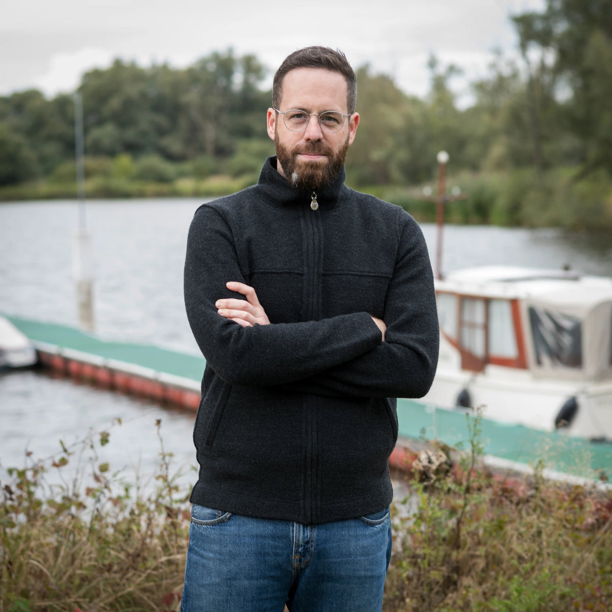 Jacke leicht mit Kragen